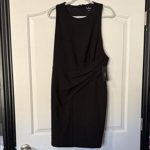 Lulu's Black One Shoulder Dress